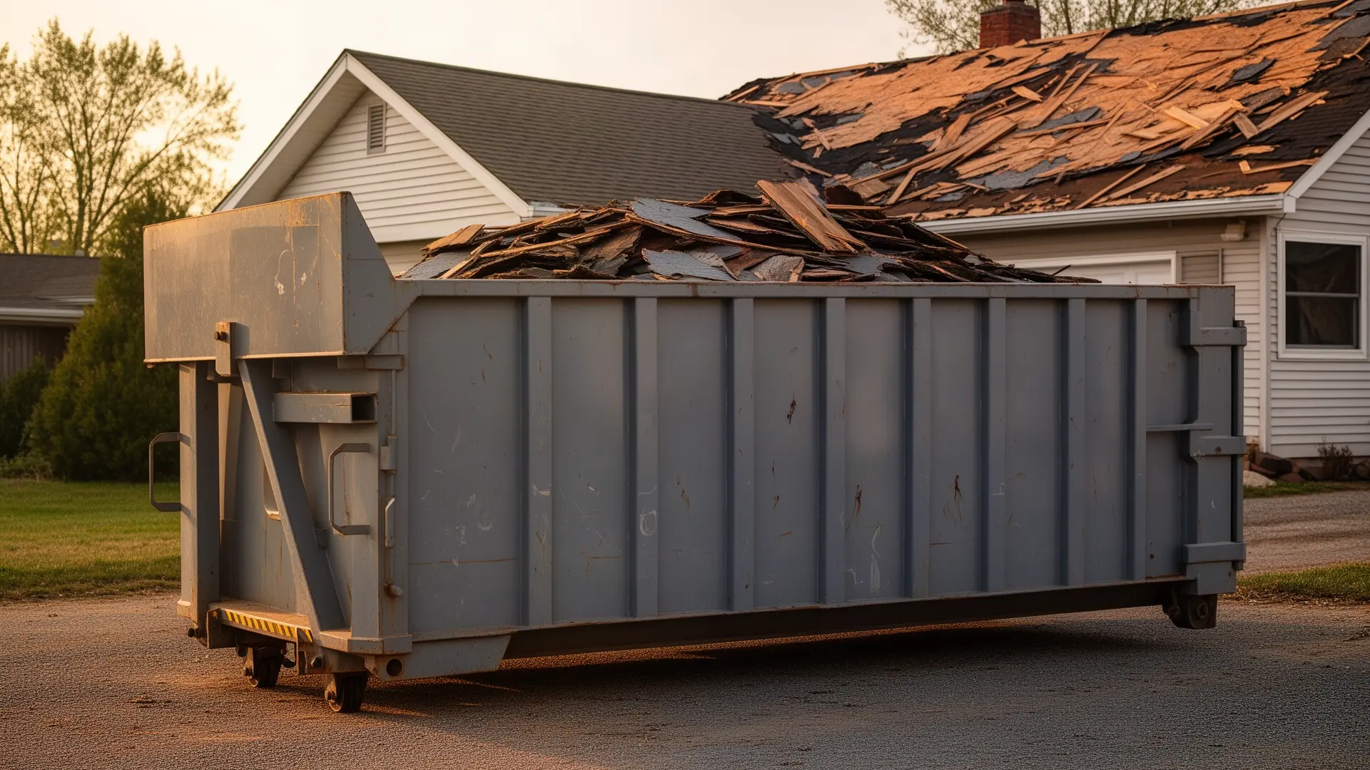 Roll-off dumpster from Fleischer Dumpster Rental Services in Idaho Falls, ID
